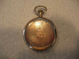 Vintage 1909 Hampden General Stark Pocket Watch,  17 Jewels Model 4 Size 16s