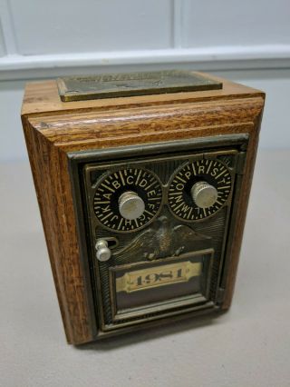 Vintage 2 Dial Us Post Office Box Bank Combination Lock