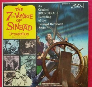 Vintage Nm Lp Movie Ost Seventh Voyage Of Sinbad Bernard Herrmann Colpix Cp 504