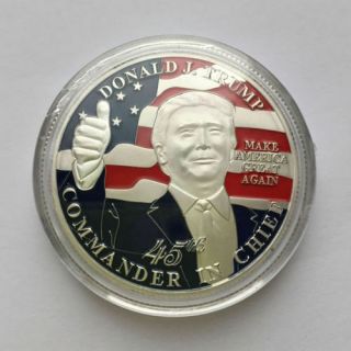 45th Us President Donald Trump Inaugural Silver Eagle Commemorative Novelty Coin