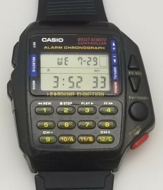 Vintage Casio 1174 Cmd - 40 Tv Remote Controller Alarm Chrono & Calculator Watch