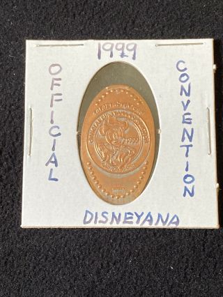 1999 Official Disneyana Convention Mickey Adventure Wdw Pressed Elongated Penny