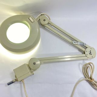 Vintage Luxo Magnifier Lamp Light Swingarm 118 Volt,  22 Watt,  60 Cycles