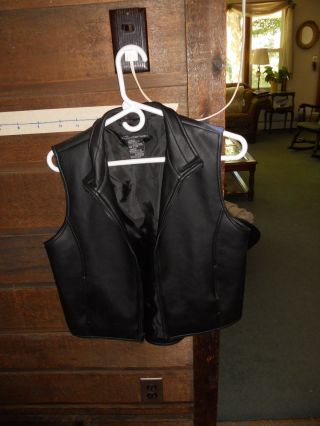 WALT DISNEY ' s MICKEY MOUSE FANTASIA Black Vest JACKET COAT SZ Jr Medium 7/9 2