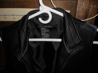WALT DISNEY ' s MICKEY MOUSE FANTASIA Black Vest JACKET COAT SZ Jr Medium 7/9 3