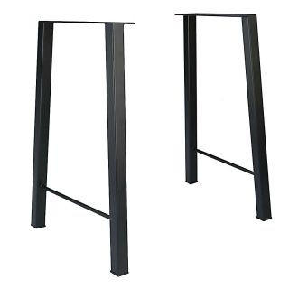Set Of 2 28  Industry Trapezoid Dinner Table Leg Metal Steel Legs Diy Furniture