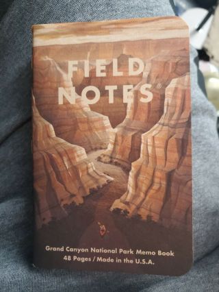 Grand Canyon National Park Memo Book Field Notes 48 Pages
