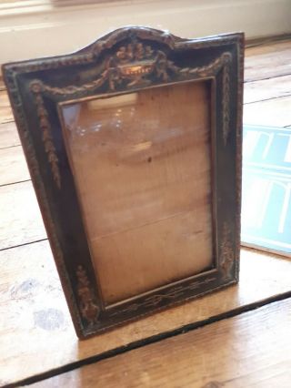 Antique Vintage Arts And Crafts Metal Copper Picture Photo Frame