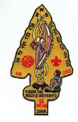 Boy Scout Oa Section S3 Conclave 2008 Patch 14 35 72 101 133 138 160 288 366 559