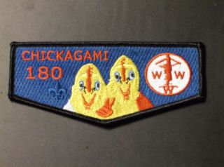 Chickagami Lodge 180,  2011 Section Conclave S - 30 Lodge Flap - Only 200 Made