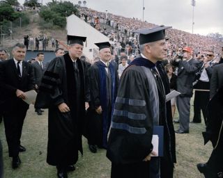 President John F.  Kennedy At San Diego State Commencement 8x10 Photo