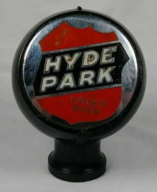 Old Hyde Park Lager Beer Ball Style Tap Knob Breweries St Louis Missouri Mo