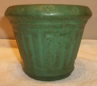 Roseville Matte Green Mission Arts/crafts Cabinet Vase Flower Pot 549 - 4 Perfect