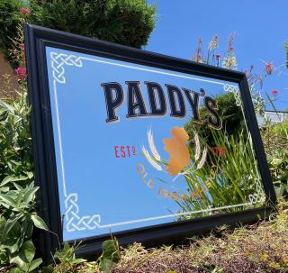 Paddy’s Old Irish Whiskey Beer Bar Mirror Man Cave Pub