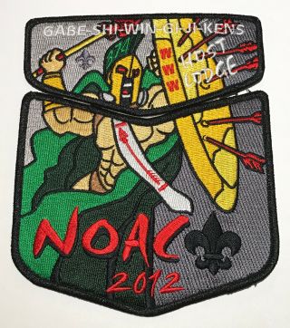 Oa Lodge 374 Gabe - Shi - Win - Gi - Ji - Kens 2012 Noac 2 Part Set Mi Tk2