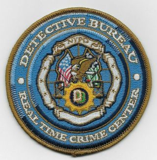 Nypd Real Time Crime Center York Police Patch - Detective Bureau