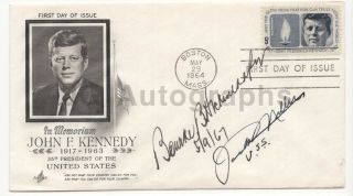 John F.  Kennedy Tribute By Iowa Senators - Jfk Fdc Signed By 2