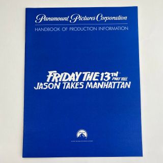 Vintage Movie Production Nt Friday The 13th Part Viii Jason Takes Manhattan 1989