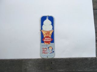 Vintage Porcelain Dairy Queen Gas And Oil Sign