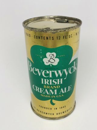 Beverwyck Irish Cream Ale - One Sided Flat Top Can.  Irtp - Albany,  York - Ny