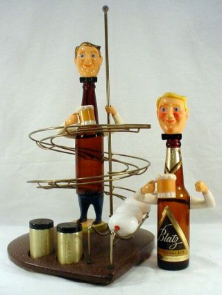 Vintage Blatz Beer Bottle Man Back Bar Hard Boiled Egg Display Parts/repair