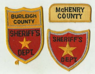 Burleigh / Mchenry (north Dakota) Sheriff Patches
