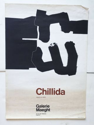 Vintage Chillida Poster Maeght
