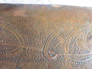 Arts & Crafts Large Copper Tray Eustace Brothers 1930s Vintage Art Deco Antique 2
