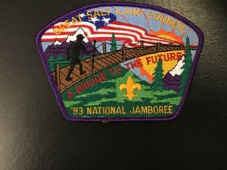 Great Salt Lake Council 1993 National Jamboree Jsp Purple Border