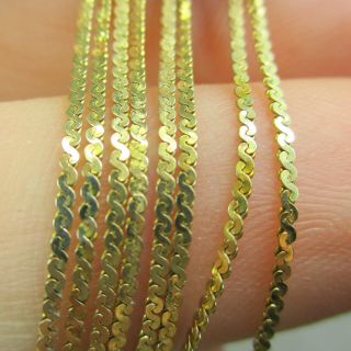 Vintage Estate 14k Yellow Gold Chain Necklace - 19 Inches Long - 1.  9 Grams