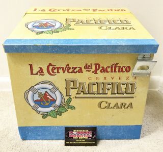 Pacifico Clara Cerveza Beer Metal Cooler Ice Chest - Rare