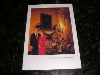White House President Bill Clinton 1993 Christmas Card