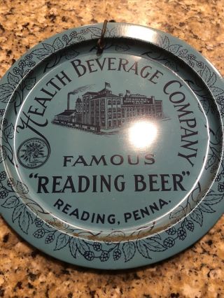 Health Beverage Company Famous “Reading Beer” Tray Vintage 2