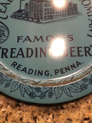 Health Beverage Company Famous “Reading Beer” Tray Vintage 3
