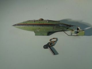 Vintage Tin Toy Submarine - Made In Germany