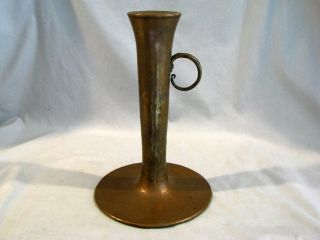 Stickley Brothers Hammered Copper Arts & Crafts Candle Holder Stand - 178