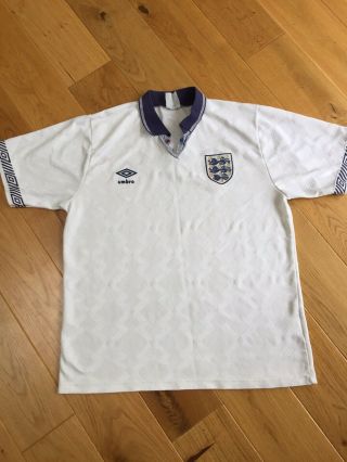 England Umbro 1990 Italia 90 World Cup Football Shirt Vintage