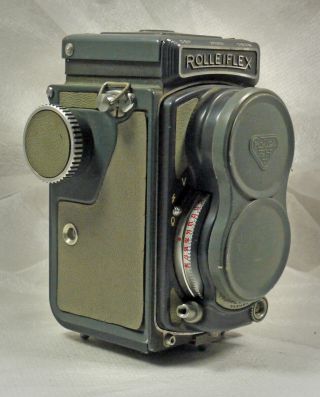 Vintage Rollei Rolleiflex Baby 4x4 Tlr Camera Schneider Lens,  Parts Only