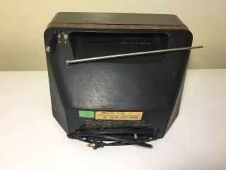 RCA Vintage Black And White Tv Model CC 125W 3