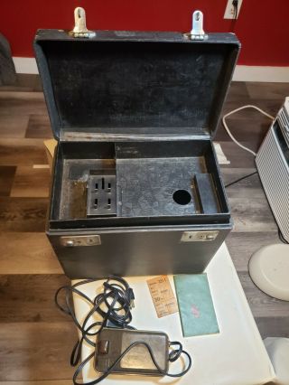 Vintage Singer Featherweight 221 - 1 Case And Tray With Instructions Controller Nm