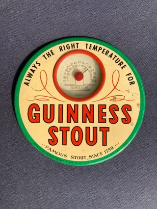 Guinness Beer Thermometer Round