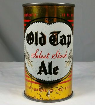 Old Tap Select Stock Ale Flat Top Beer Can Enterprise Fall River Ma 108 - 23