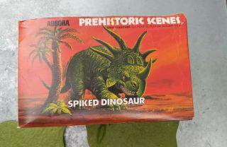 Vintage Aurora Prehistoric Scenes Spiked Dinosaur Styracosauraus - Model Kit 1972