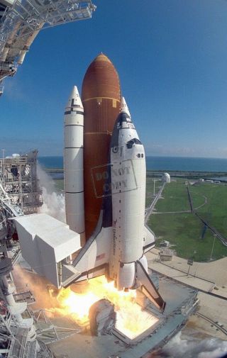 Sts - 58 Launch Space Shuttle Columbia 8x12 Photograph
