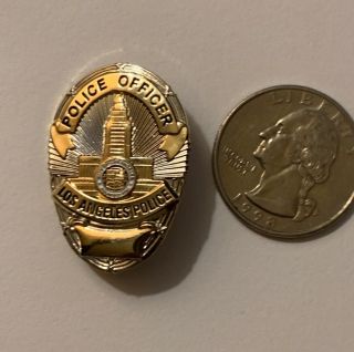Los Angeles Ca Police Officer Mini Emblem Pin Tie Tac 1 "