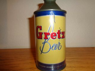 Gretz Cone Top Beer Can.