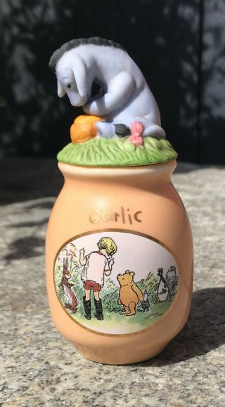 Winnie The Pooh Spice Jar,  Garlic,  Eeyore,  Christopher,  Rabbit,  Pooh,  Piglet