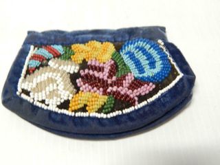 ANTIQUE VICTORIAN ERA IROQUOIS INDIAN PICTORIAL BEADED WHIMSEY PIN CUSHION - UNIQ 3