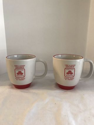 Set Of 2 State Farm Insurance Logo Coffee Mug