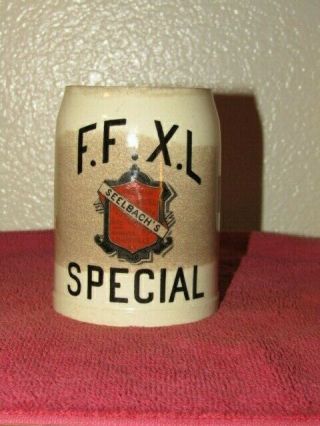 Frank Fehr Brewing Co Pre Prohibition Mettlach Beer Mug Stein X.  L.  Special